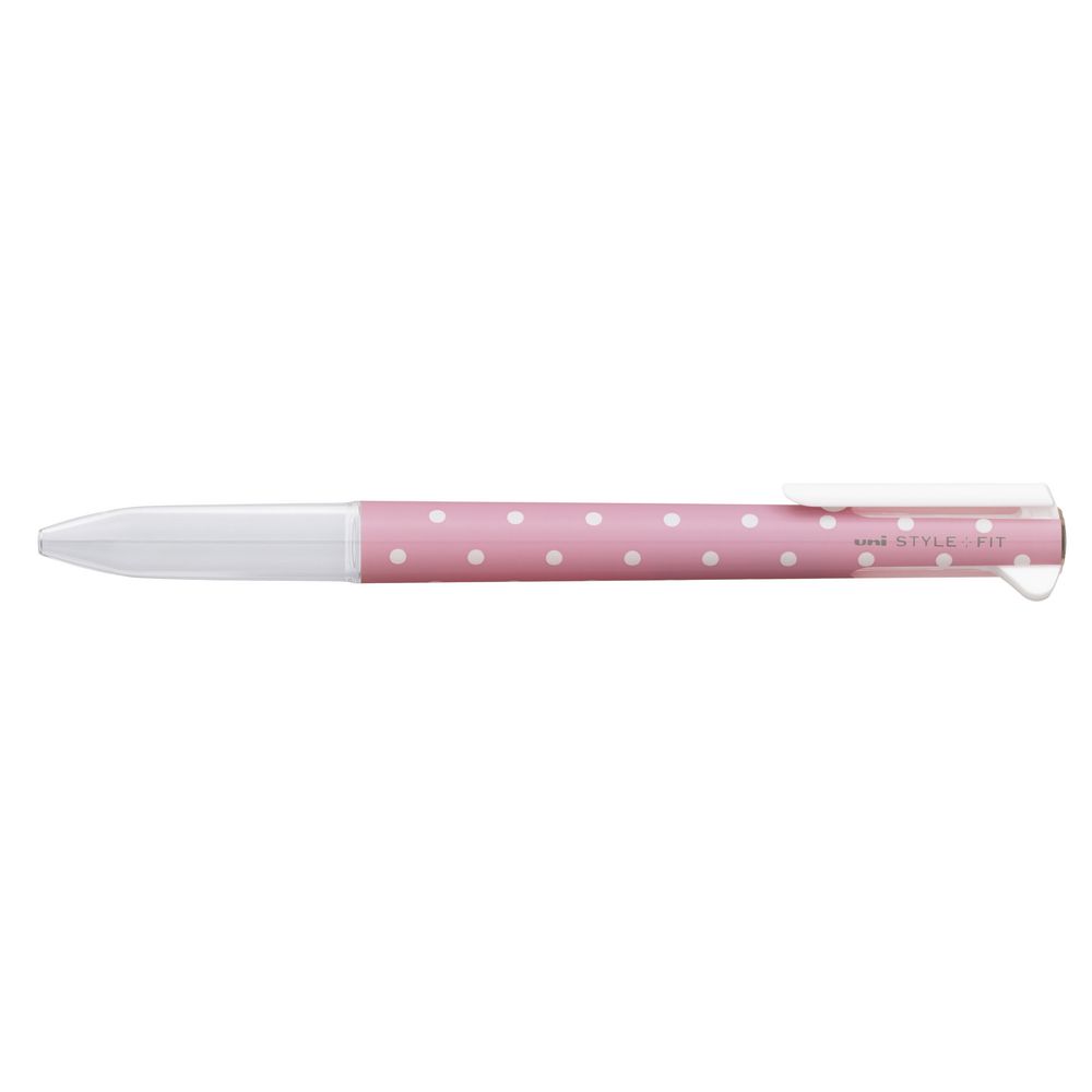 Uni Style Fit 3 Colour Multi Pen Body Only Dot Pink
