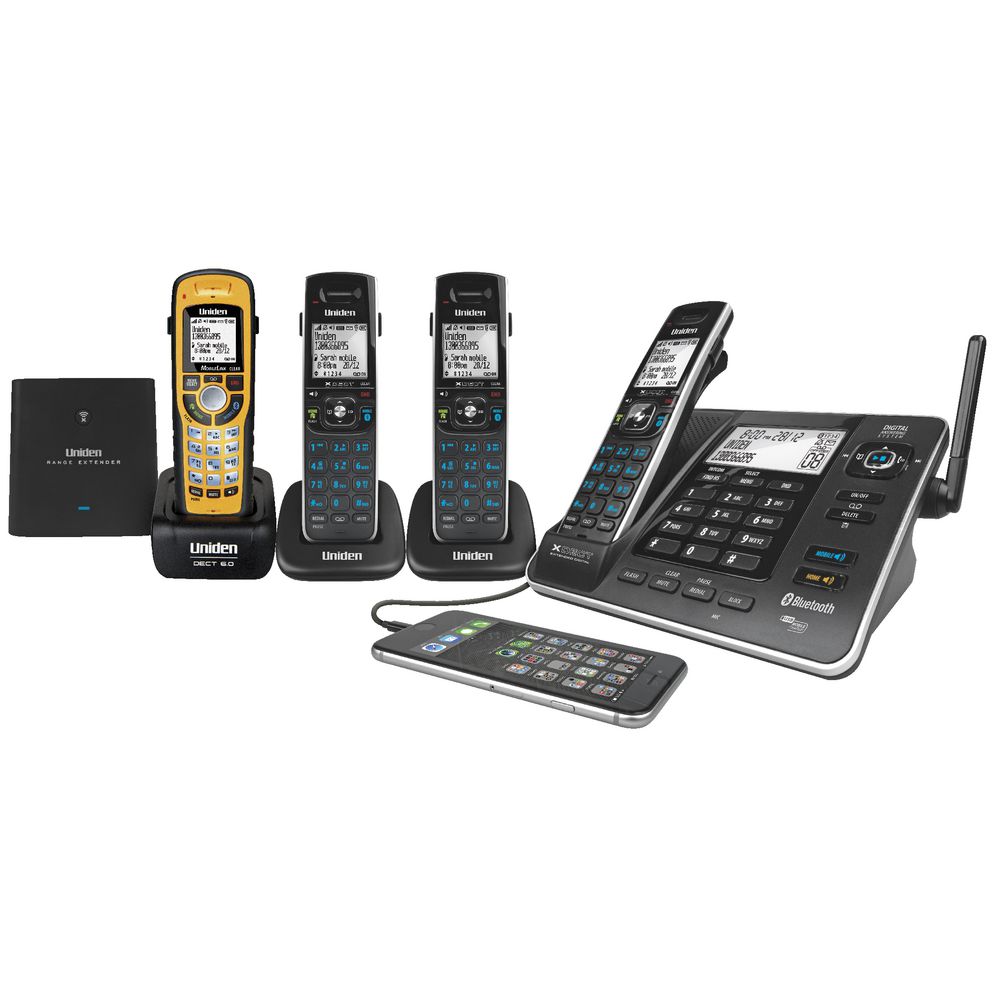 Uniden Cordless Phone Plus 3 Handsets 8355+3WP