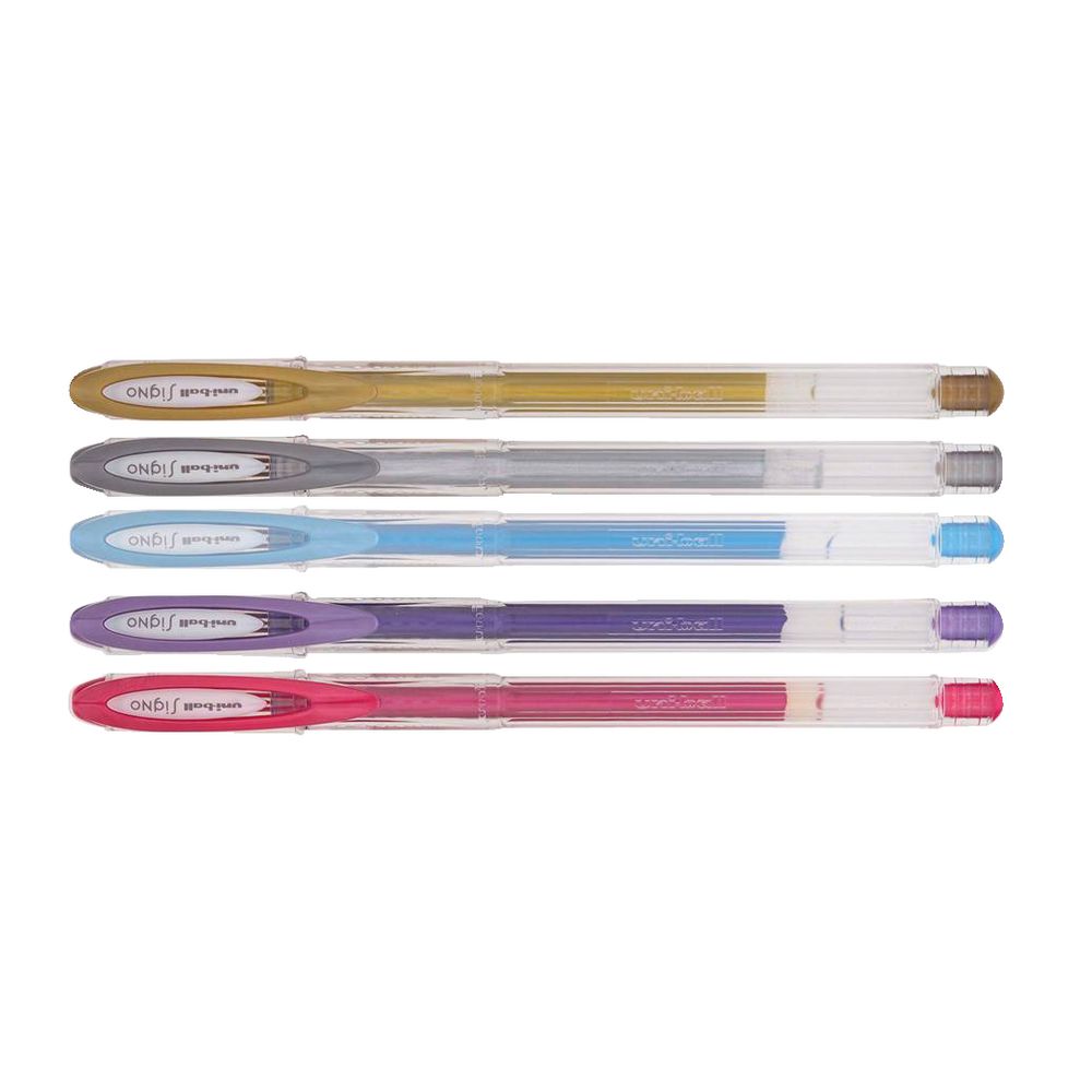 Uni-Ball Signo Noble Metallic Gel Pens Assorted 5 Pack