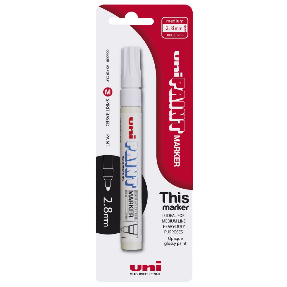 Uni PX-20 Paint Marker Medium Bullet Tip White