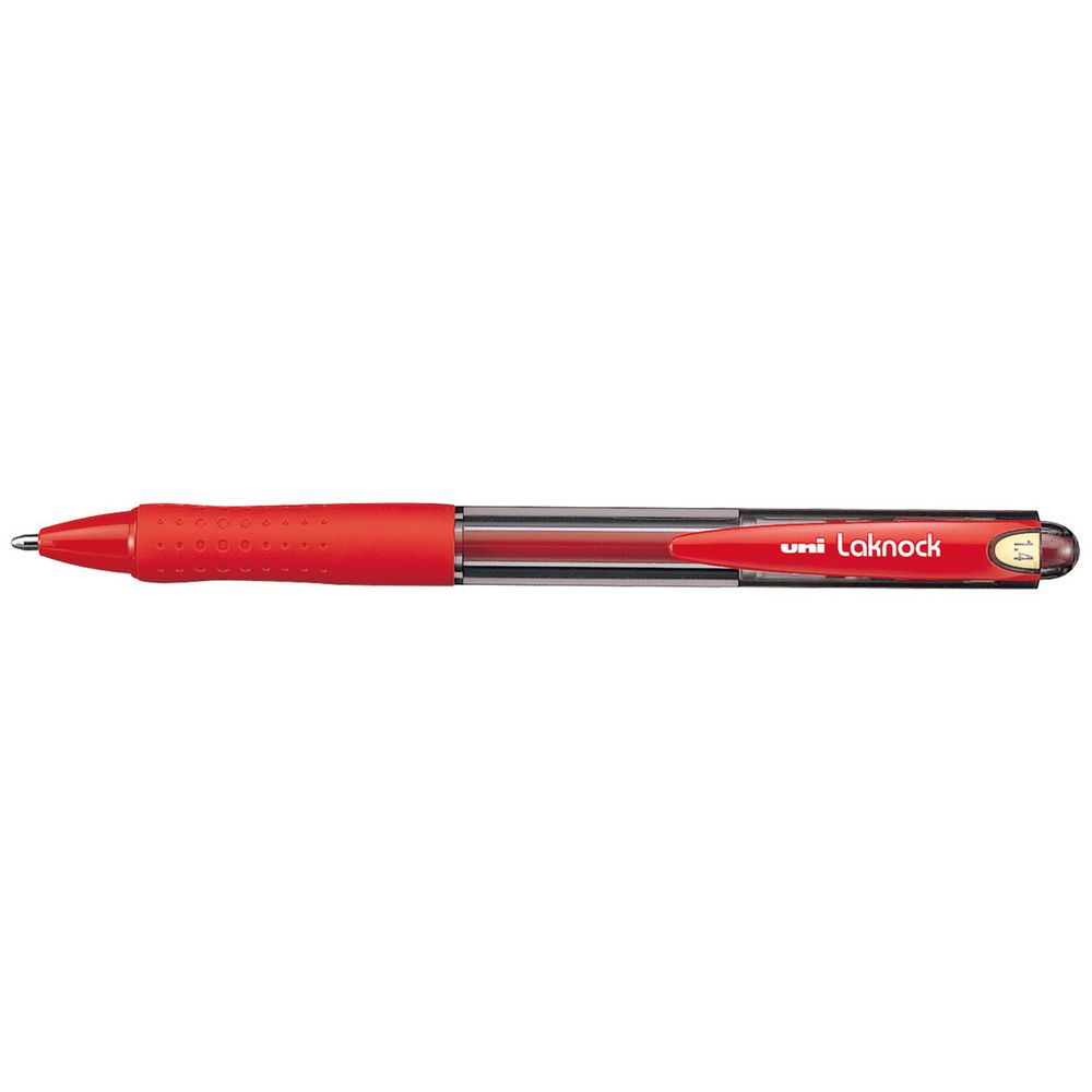 Uni Laknock Ballpoint Pen 1.4mm Red