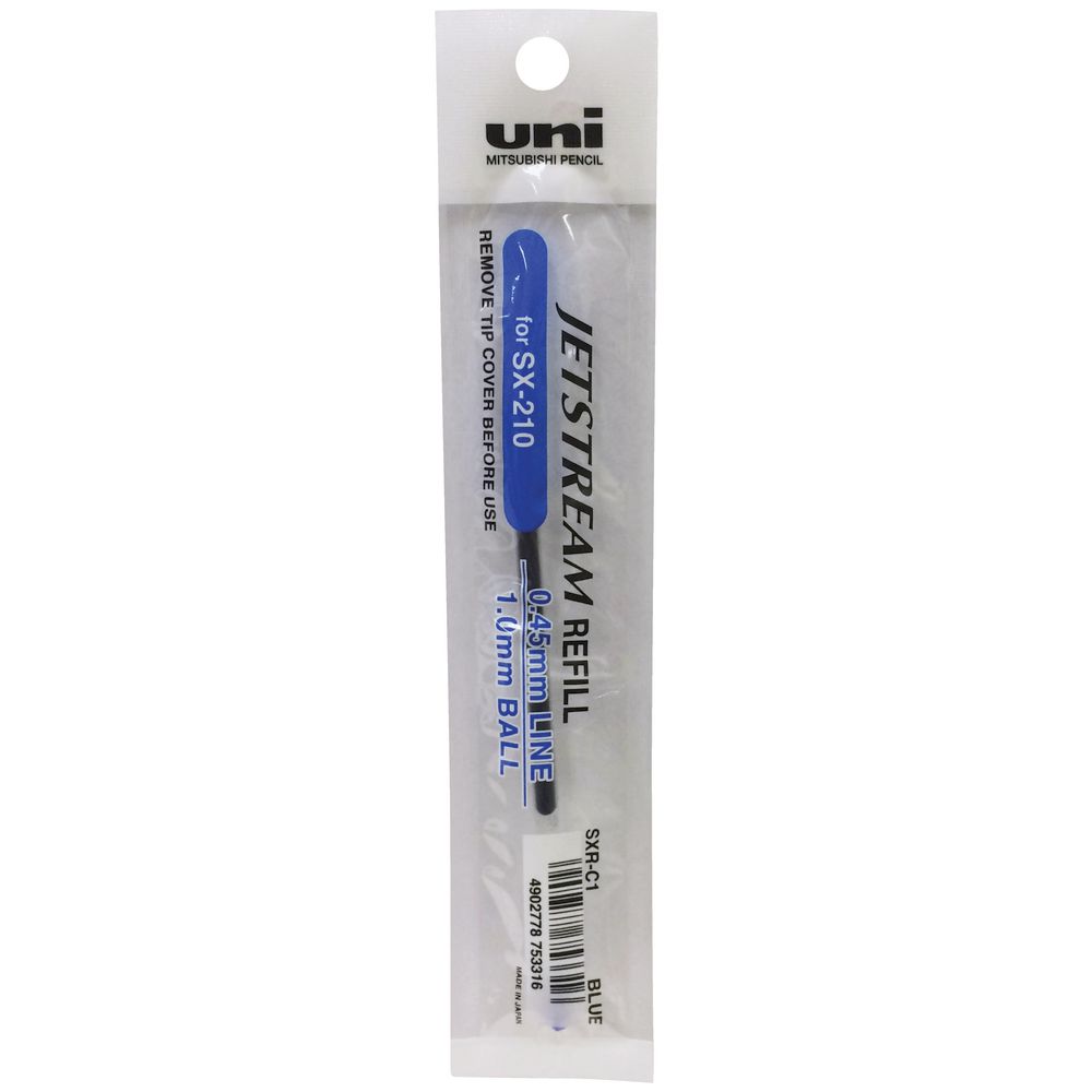 Uni Jetstream SX210 Pen Refill 1.0mm Blue Officeworks