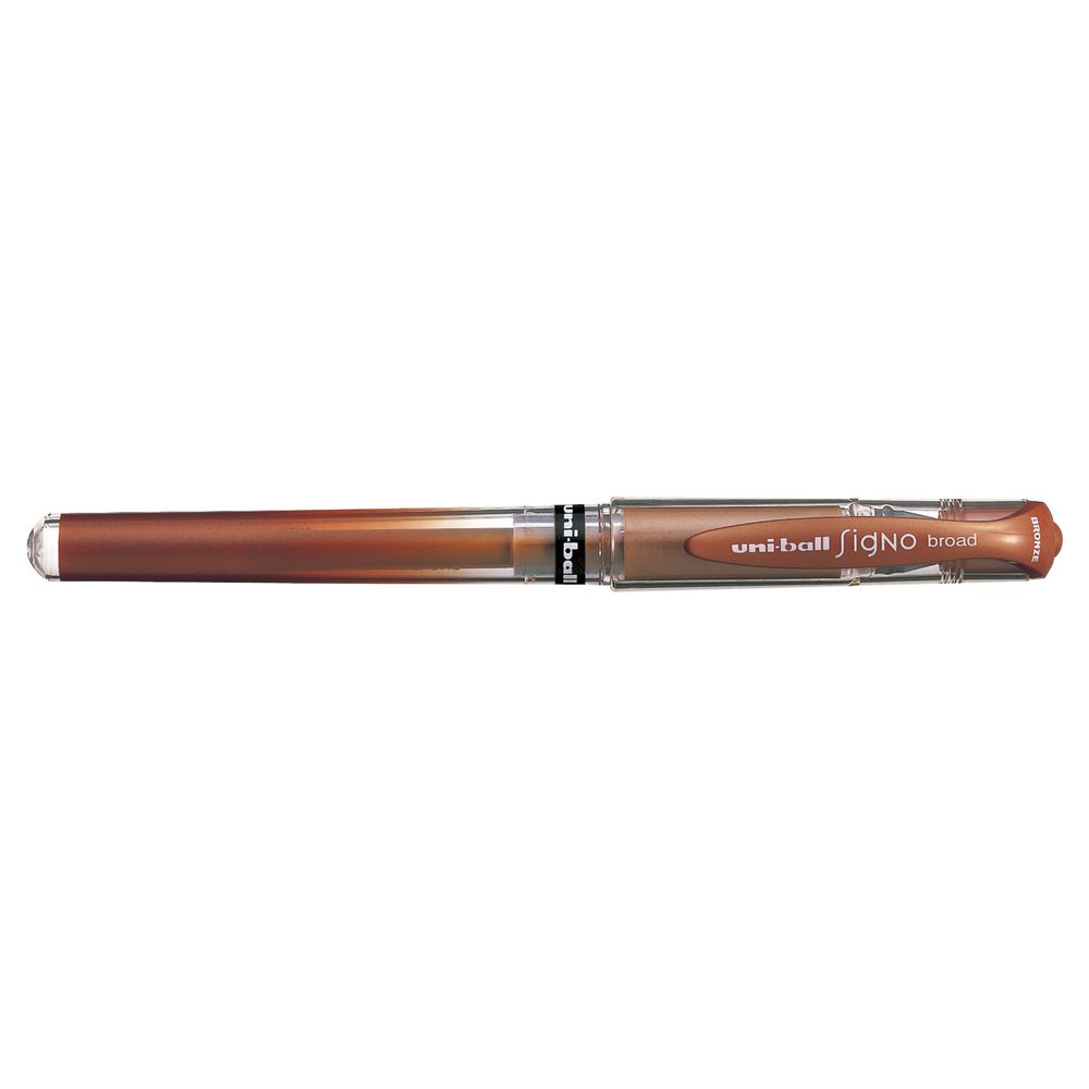 Uni Signo Broad Gel Rollerball Pen Bronze