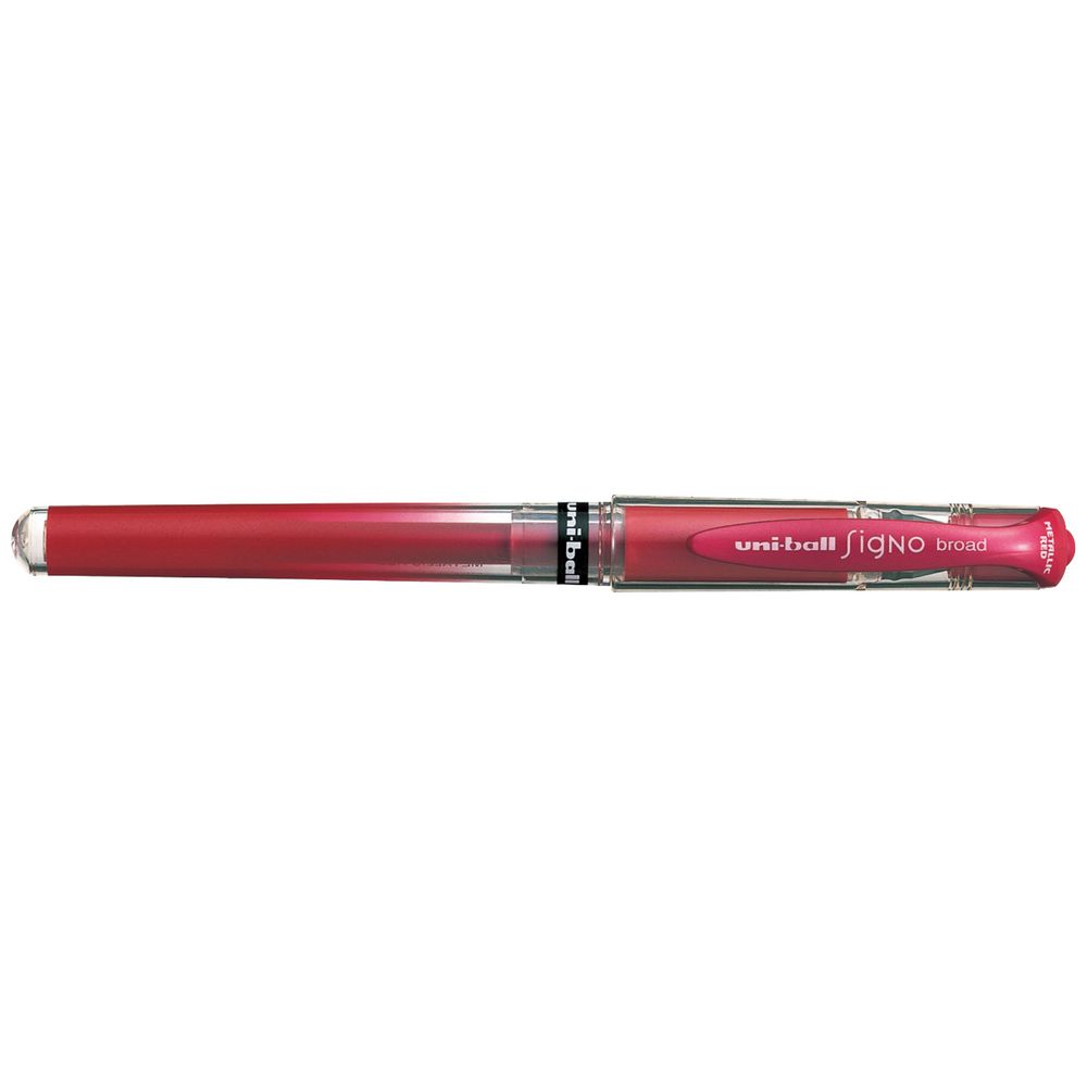 Uni-Ball Signo Broad Gel Pen Metallic Red
