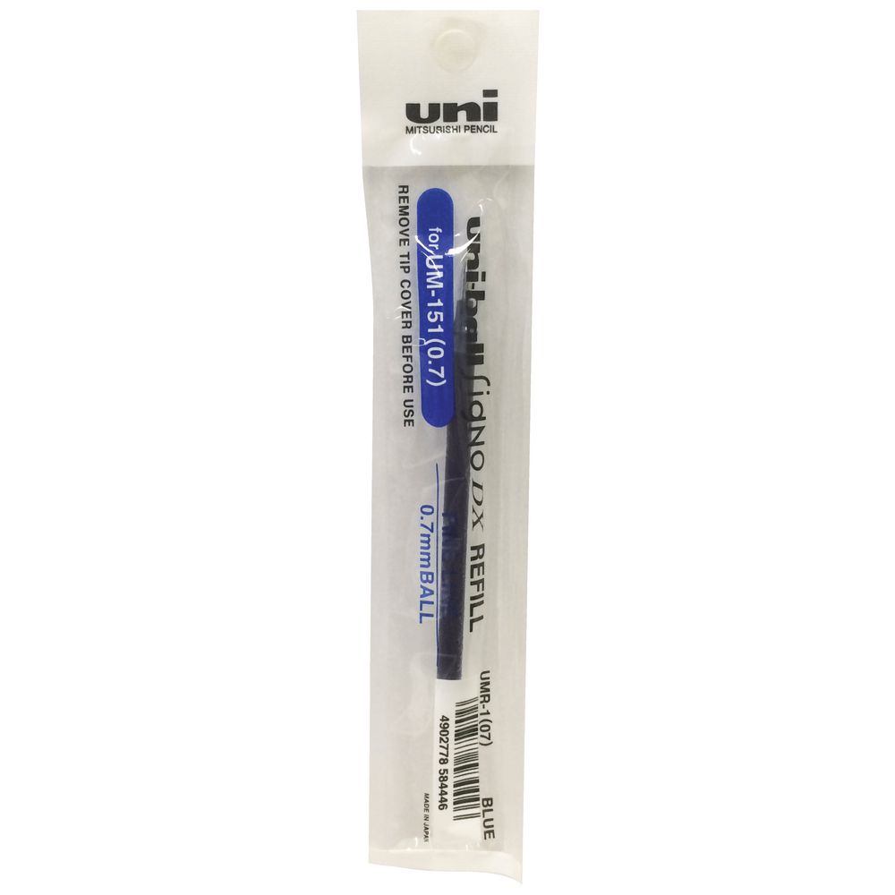 Uni-Ball 151S Gel Pen Refill 0.7mm Blue