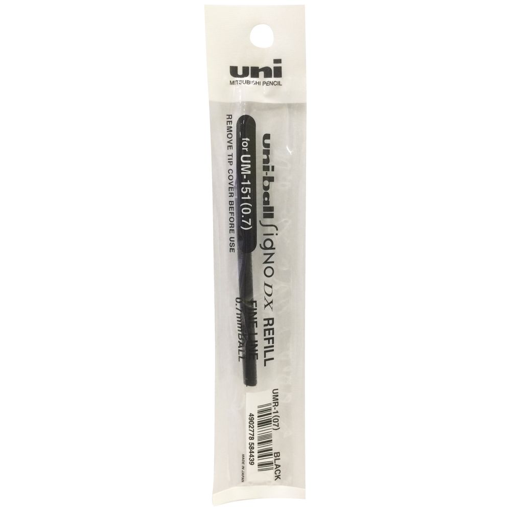 Uni-Ball 151S Gel Pen Refill 0.7mm Black