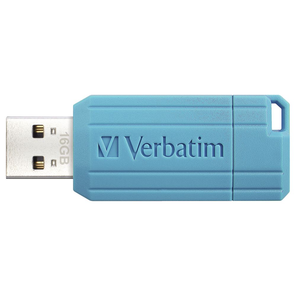 Verbatim 16GB Store'n'Go Pinstripe USB Flash Drive Blue