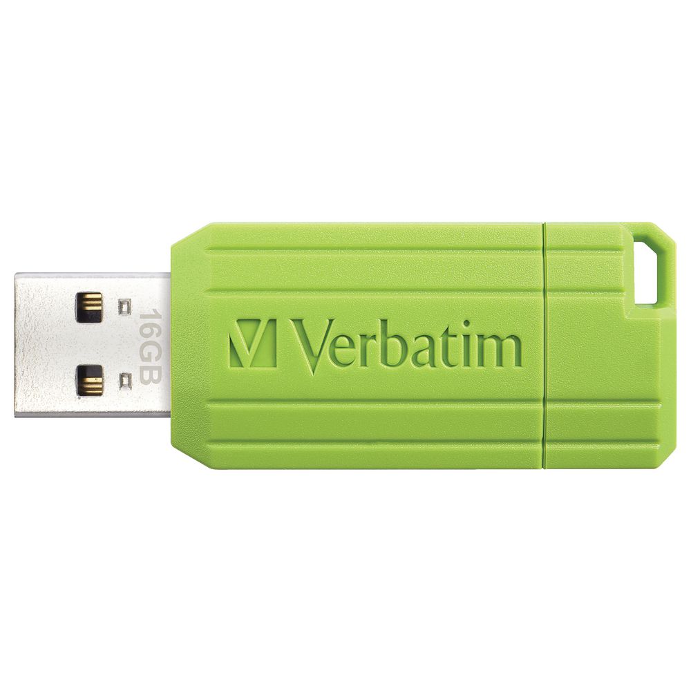 Verbatim 16GB Store'n'Go Pinstripe USB Flash Drive Green