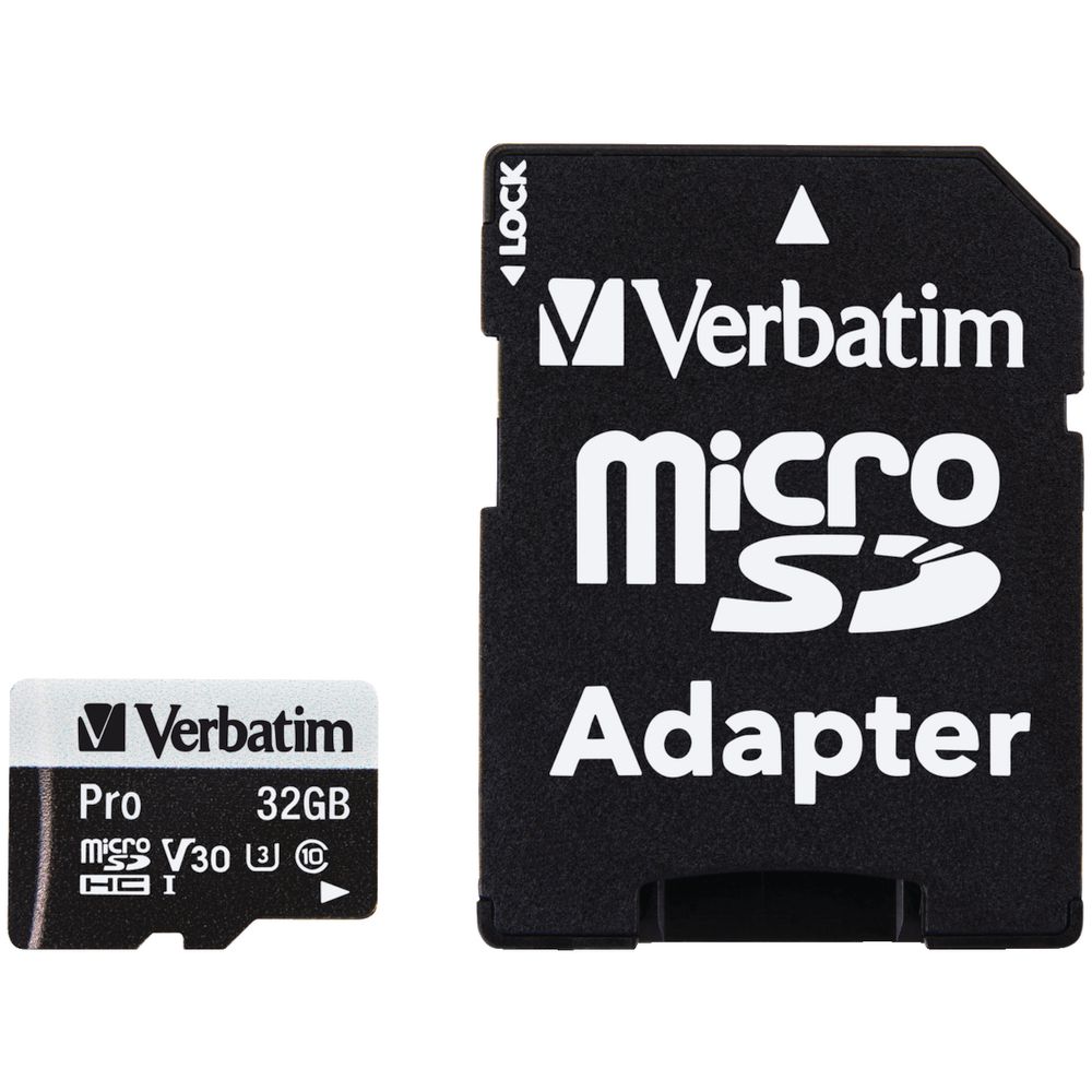 Verbatim Pro Micro SDHC Memory Card 32GB