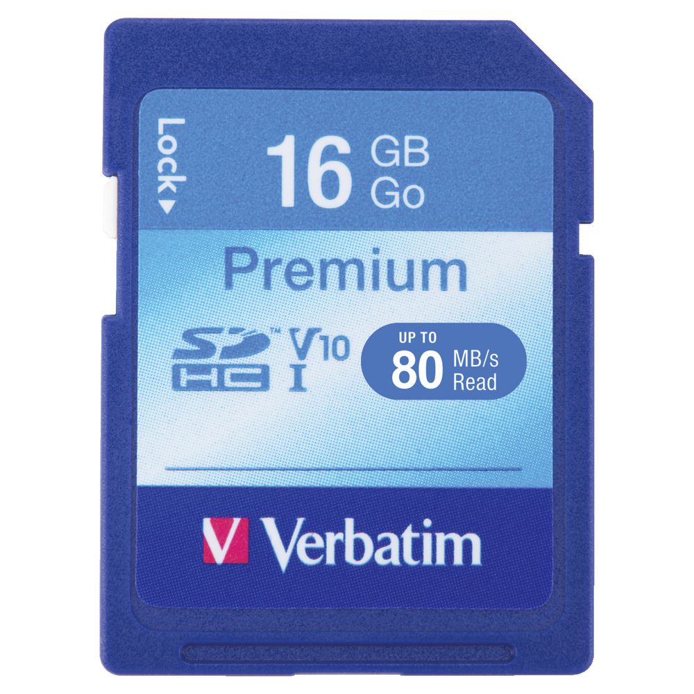 Verbatim 16GB Premium SDHC Memory Card