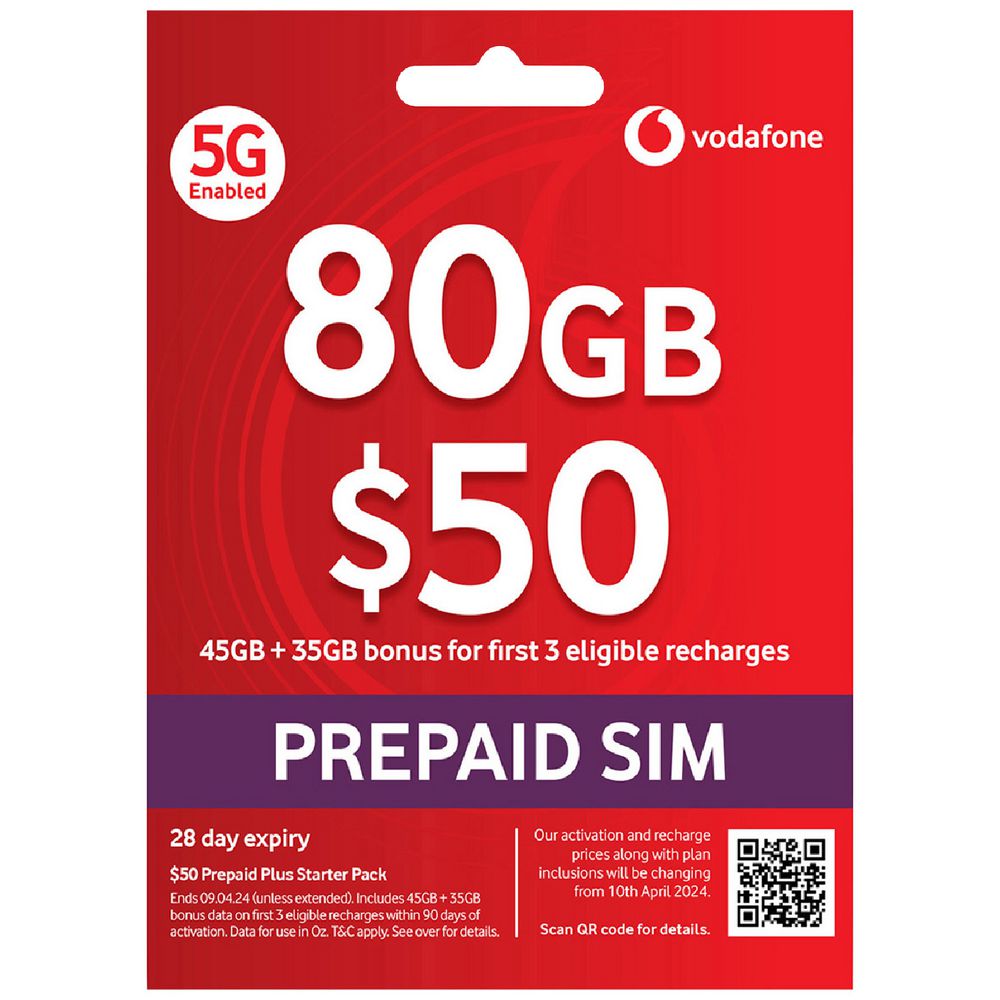 Vodafone $50 Starter Pack