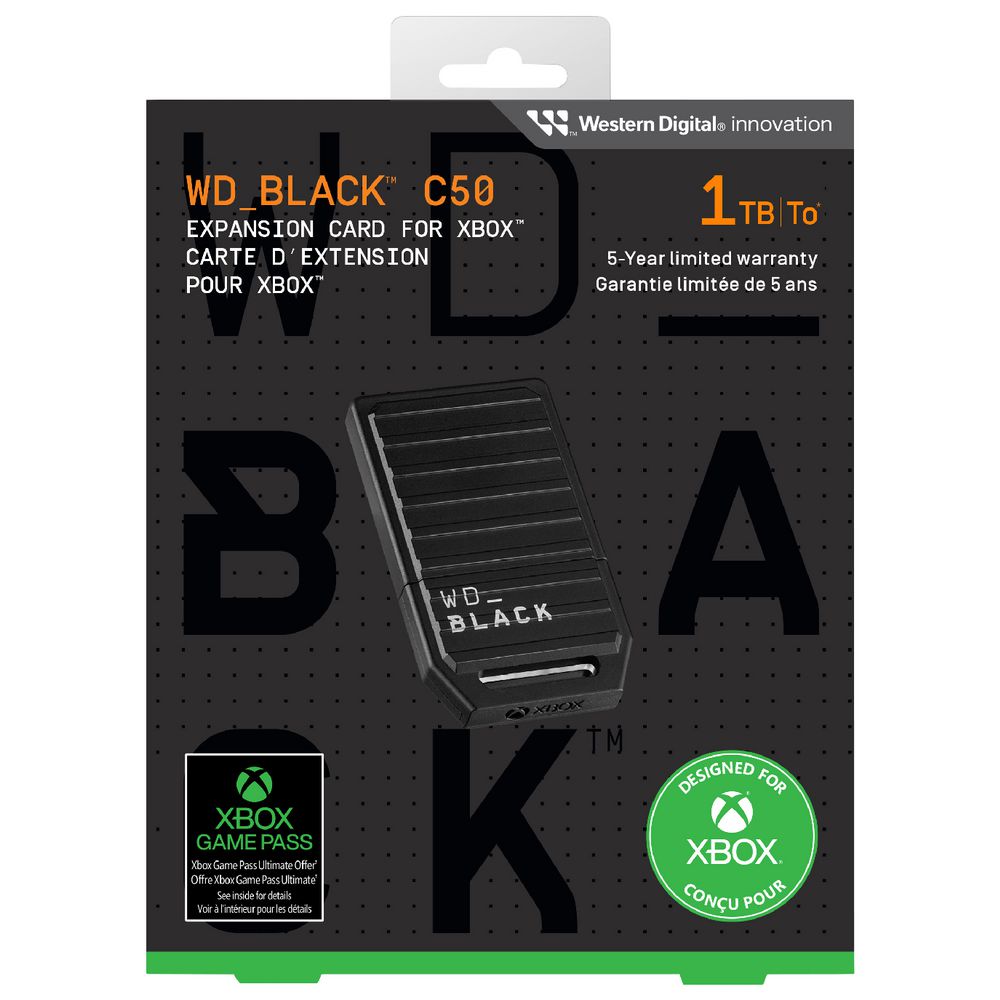 WD_BLACK 1TB C50 拡張 Xbox WDBMPH0010BNC 楽天市場】【送料無料】WD_BLACK 1TB C50 拡張カード Xbox用