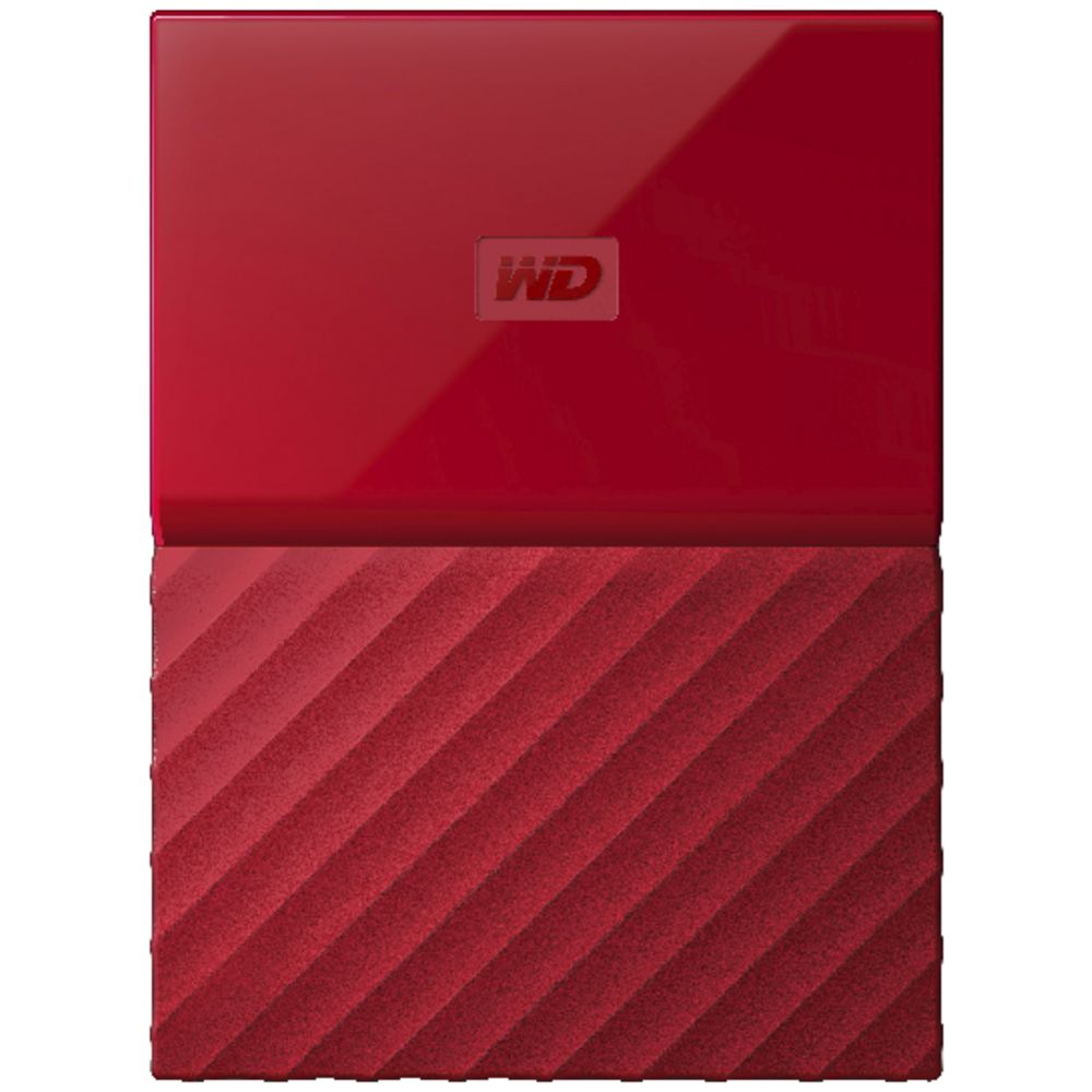 WD 1TB My Passport Portable Hard Drive Red