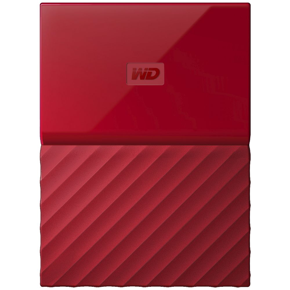 WD 1TB My Passport Portable Hard Drive Red
