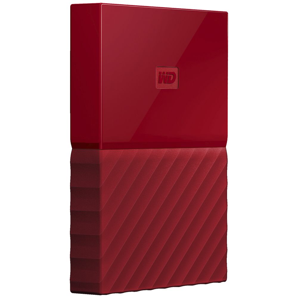 WD 1TB My Passport Portable Hard Drive Red