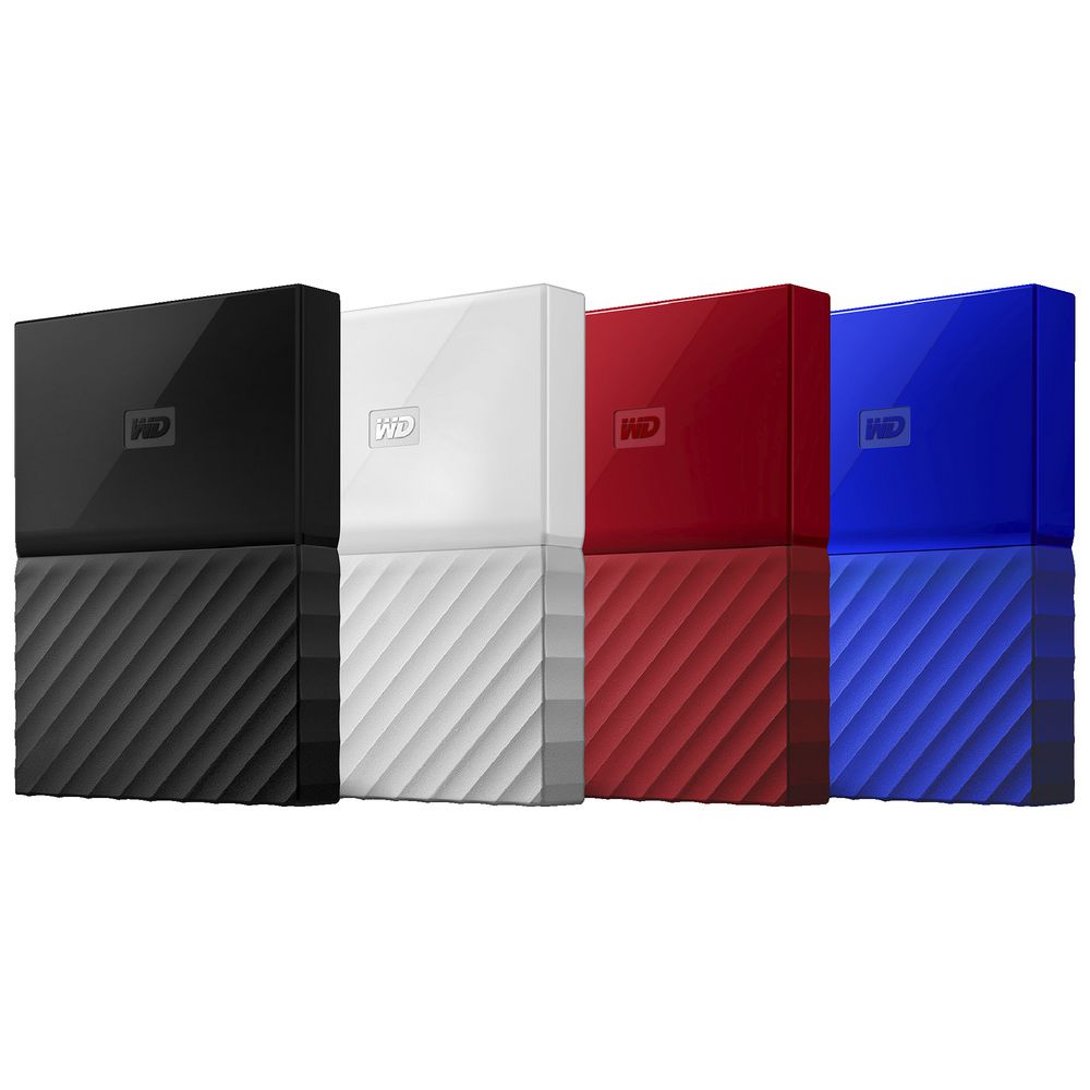 WD 1TB My Passport Portable Hard Drive White
