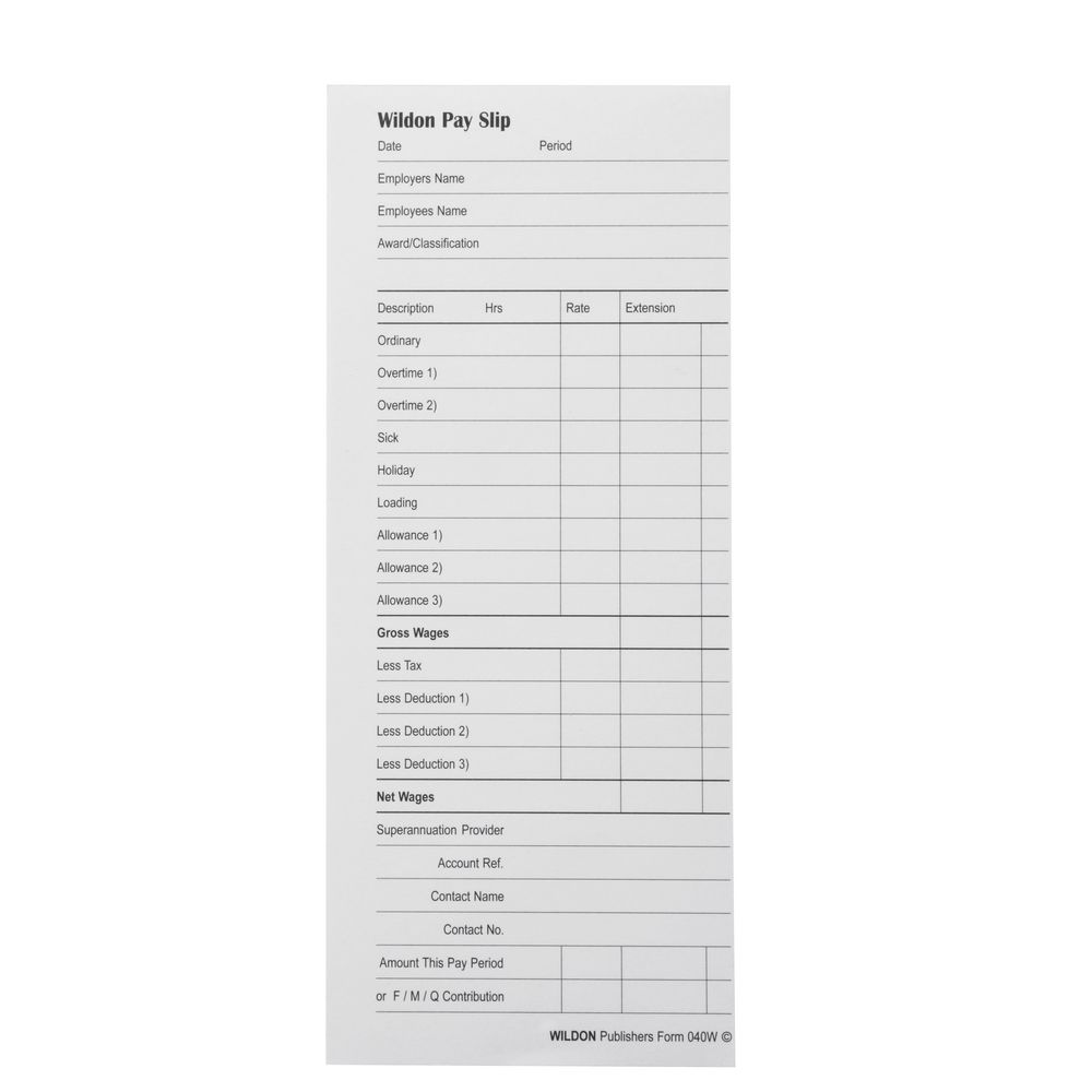 nsw payslip template