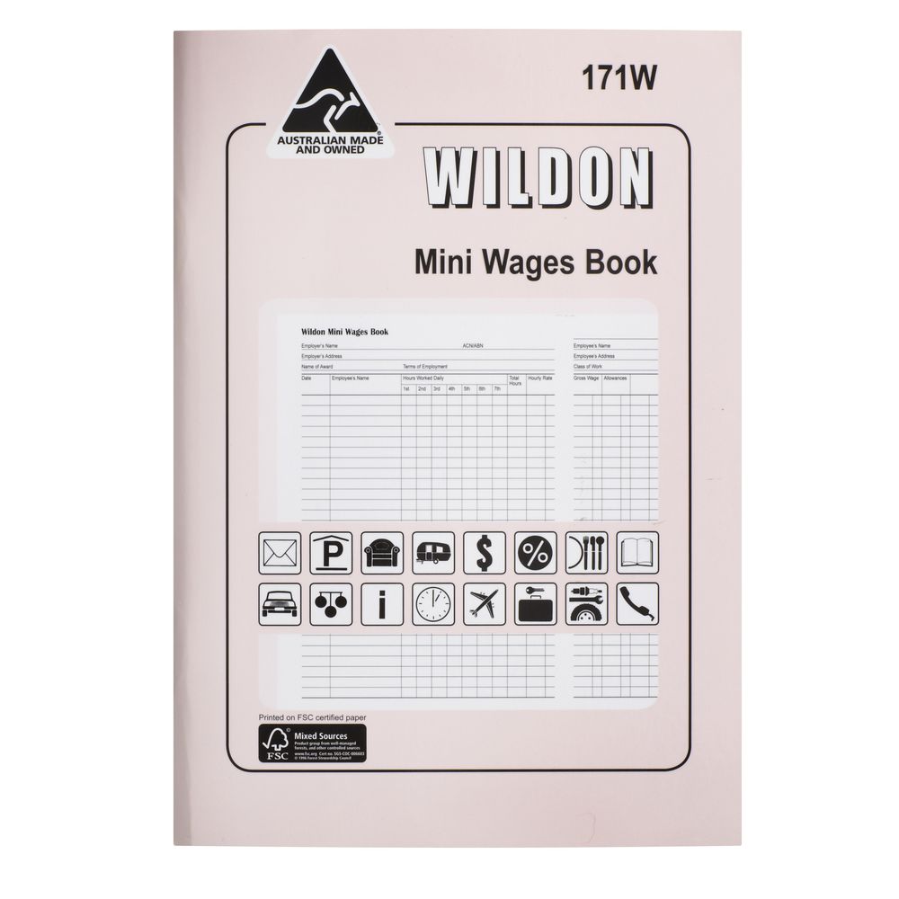 Wildon 171W Mini Wages Book