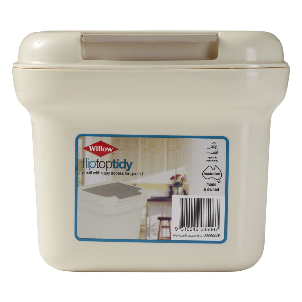Willow Flip Top Tidy Waste Bin