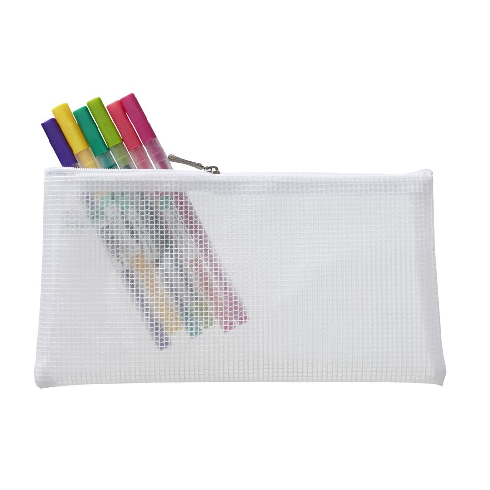 X EVA Tarpaulin Flat Pencil Case Large Black