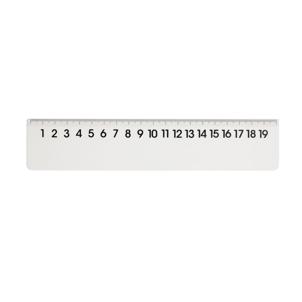 X 20cm Ruler White