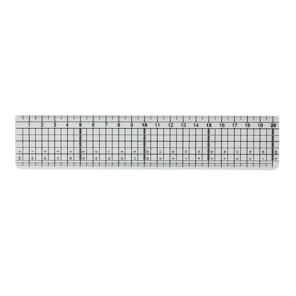X 20cm Ruler Clear