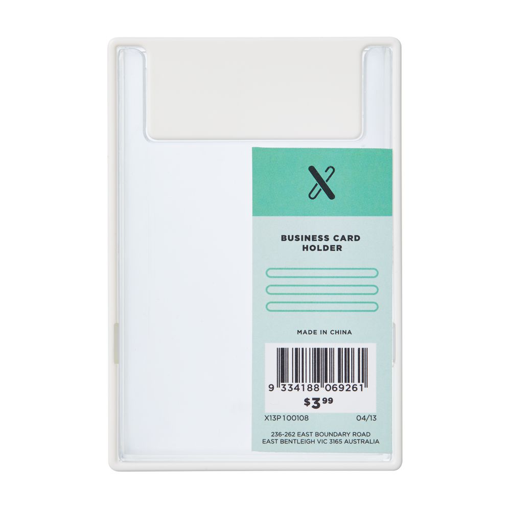 X Business Card Holder