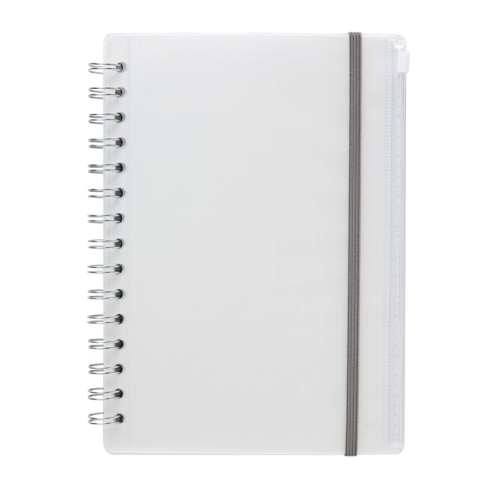 X A5 PP Spiral Notebook With Pouch 180 Page