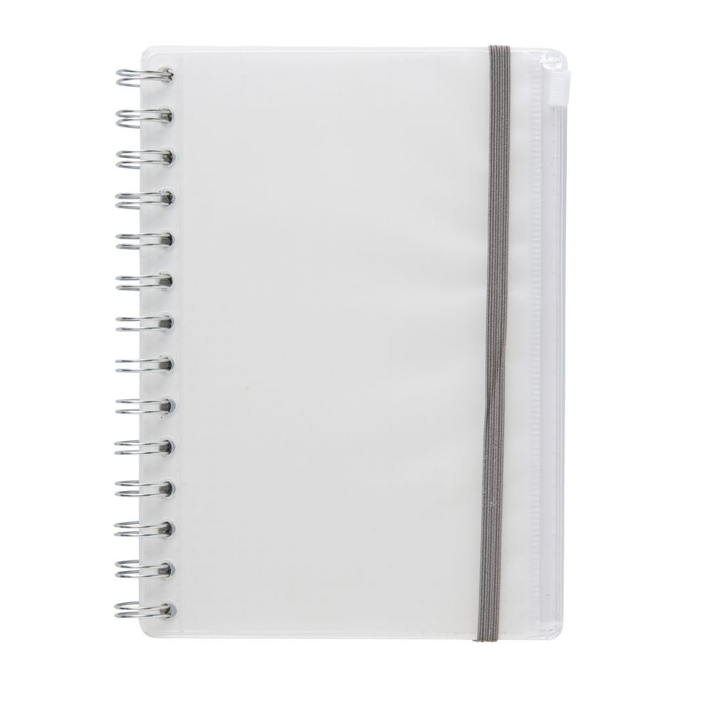X B6 PP Spiral Notebook with Pouch 180 Page