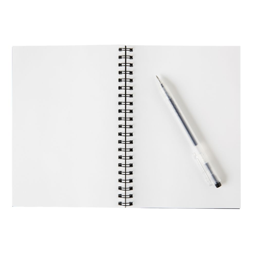 X B6 Pressboard Spiral Notebook 160 Page Black