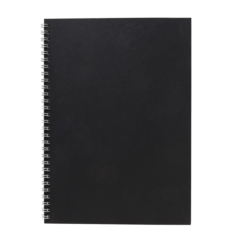 X B5 Pressboard Spiral Notebook 96 Page Black