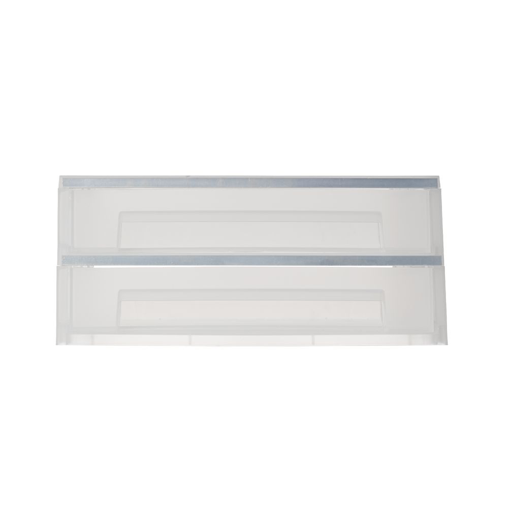 X 2 High A4 Landscape Drawers PP Frosted