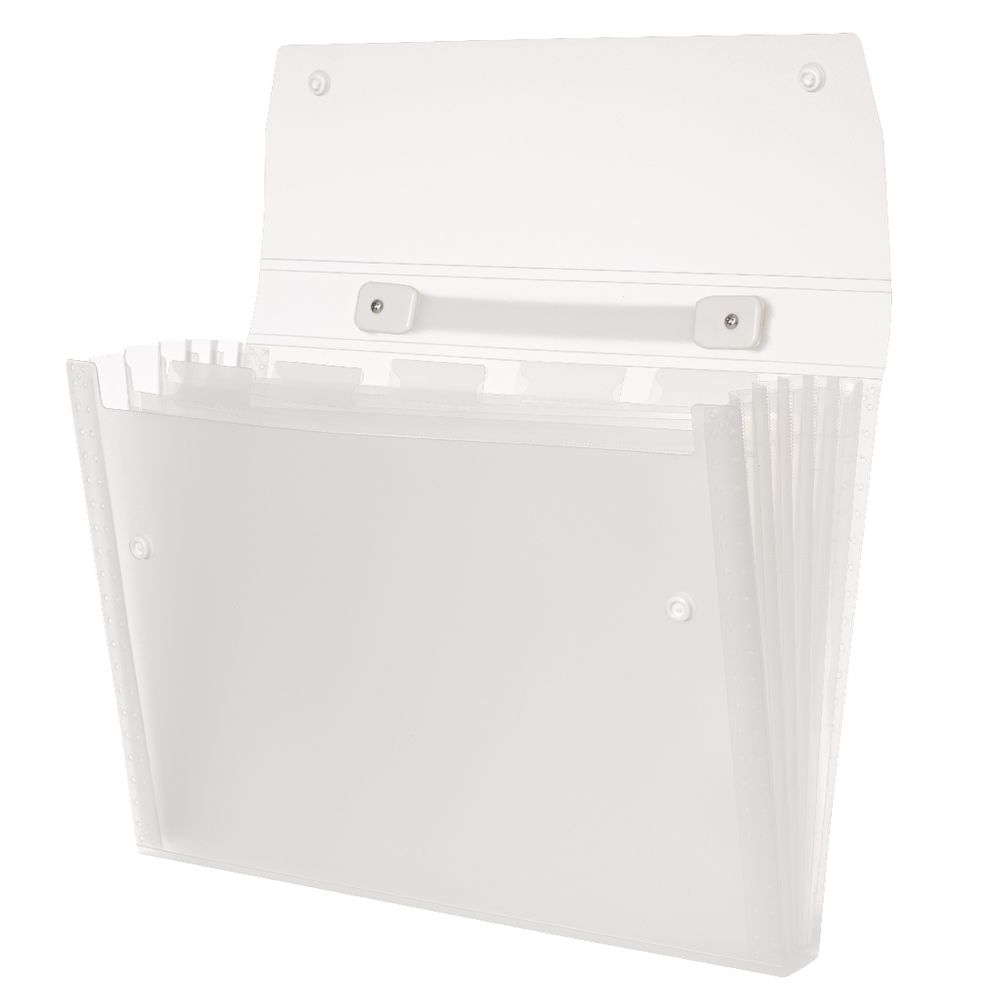 X A4 Expanding File with 6 Pockets Frosted