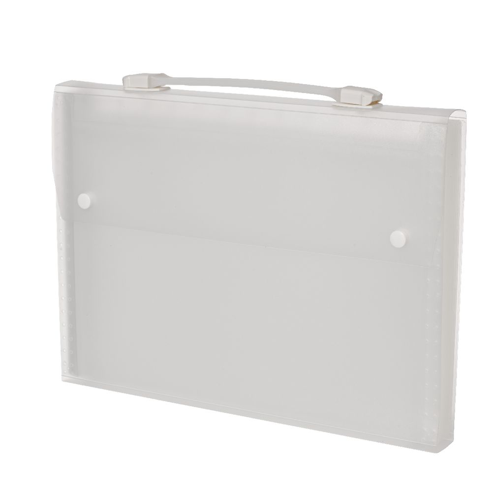 X A4 Expanding File with 13 Pockets Frosted