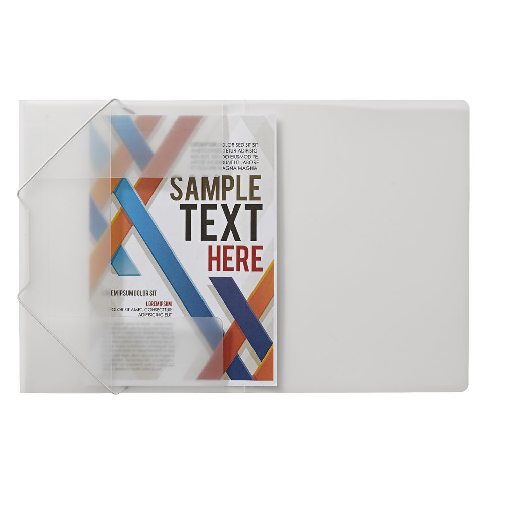 X A4 Document Wallet Frosted