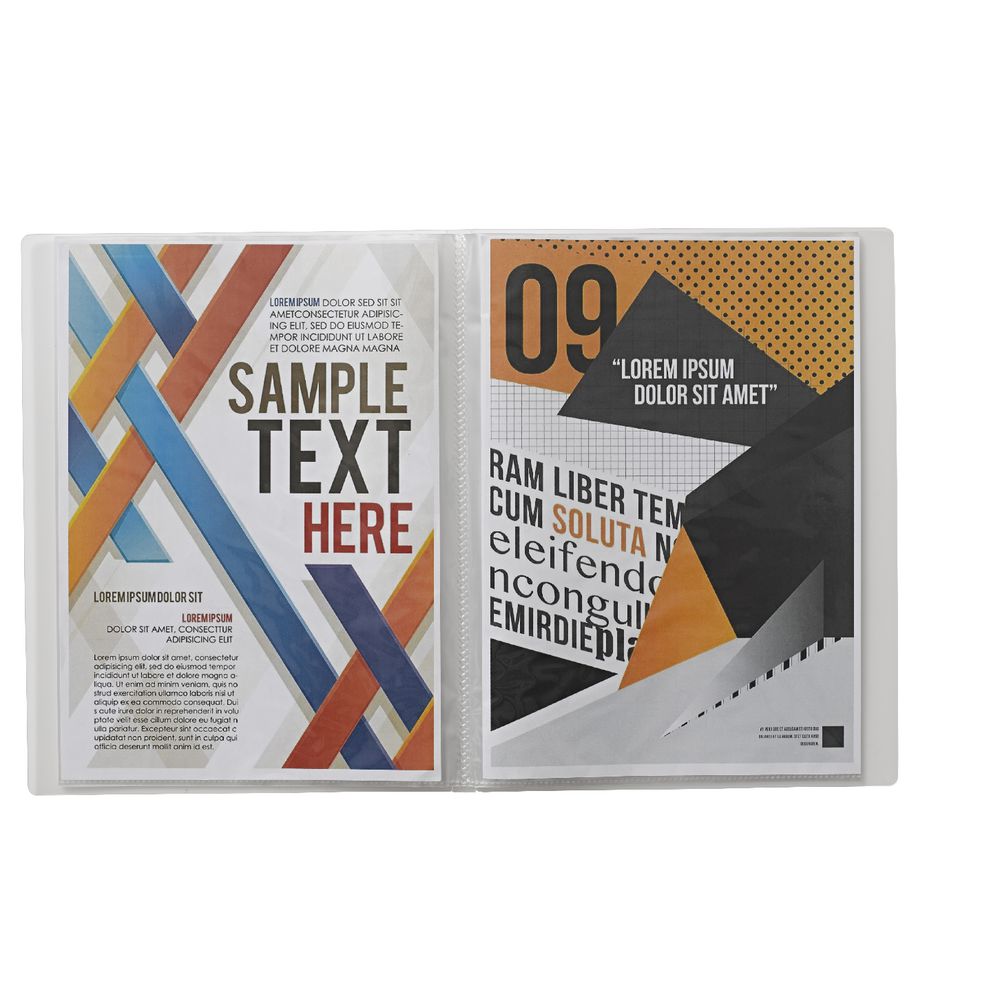 X Display Book A4 20 Pocket Frosted