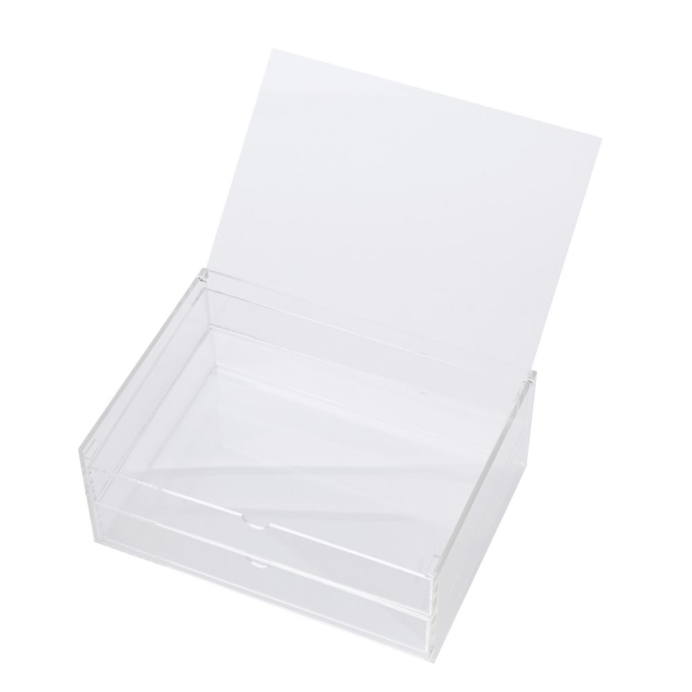 X 2 High A4 Landscape Drawers Acrylic Clear