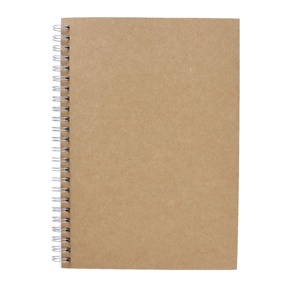 X A5 Spiral Agenda Notebook Kraft 96 Page