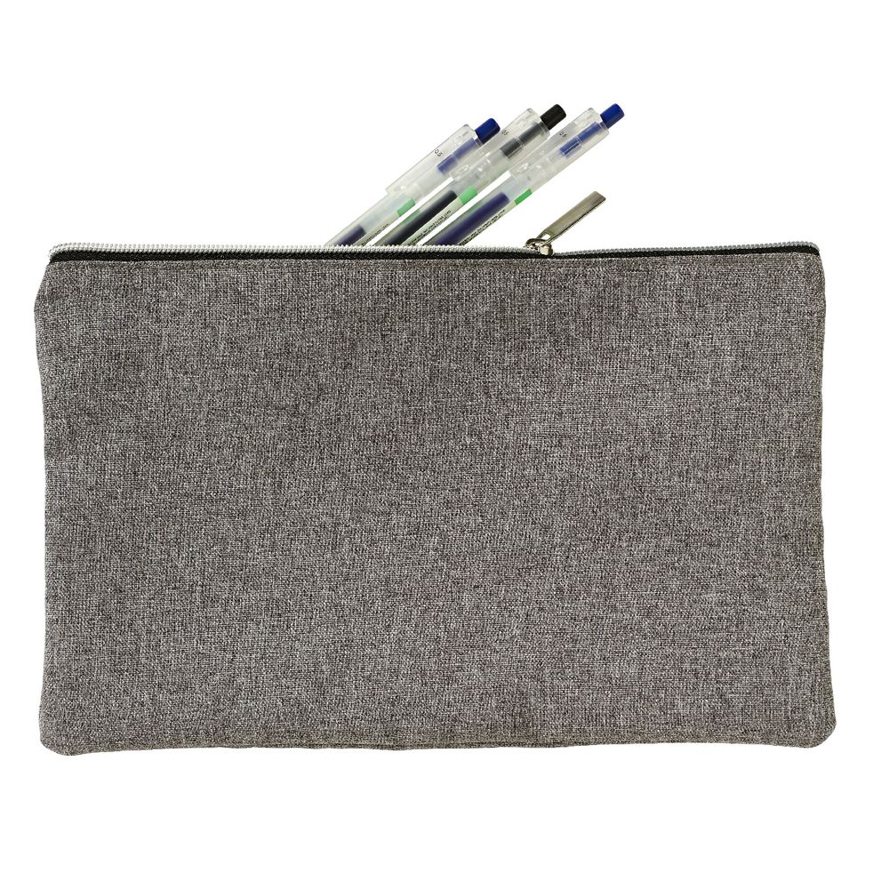 X PET Recycled Pencil Case Grey