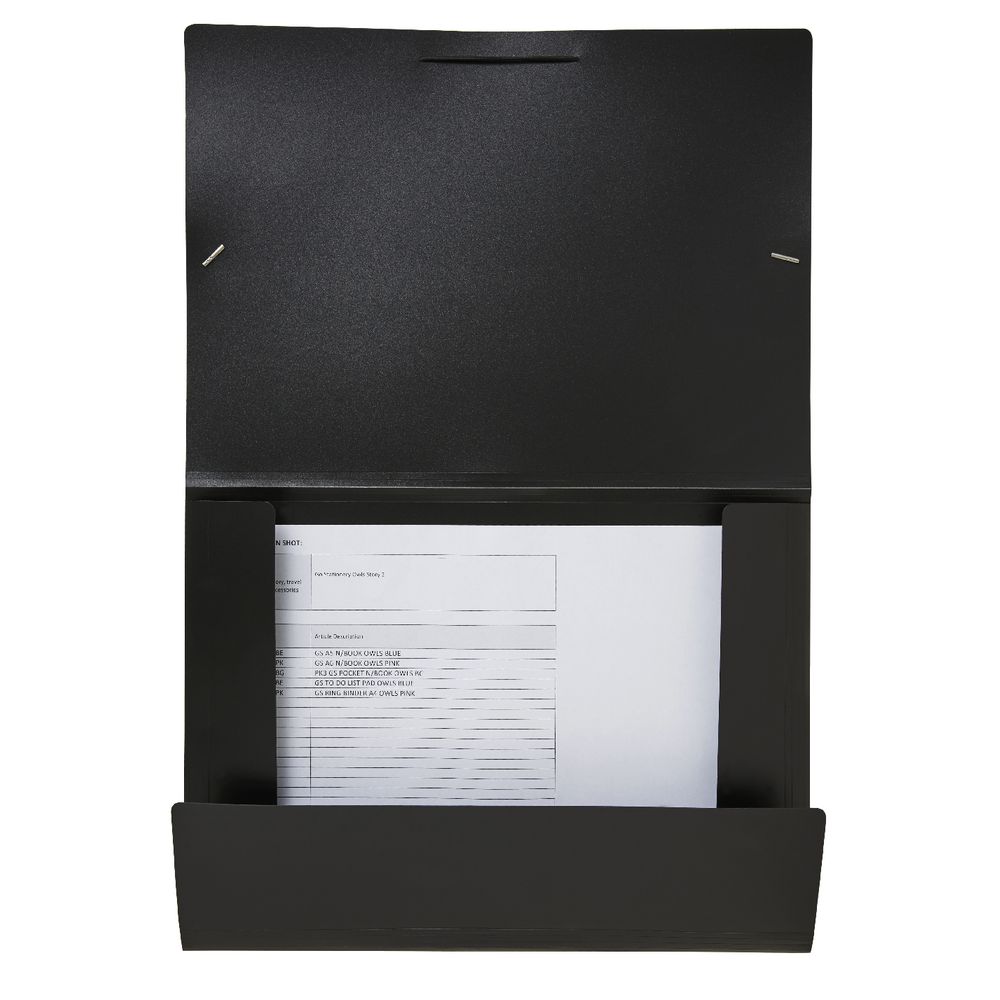 X A3 Document Wallet Black