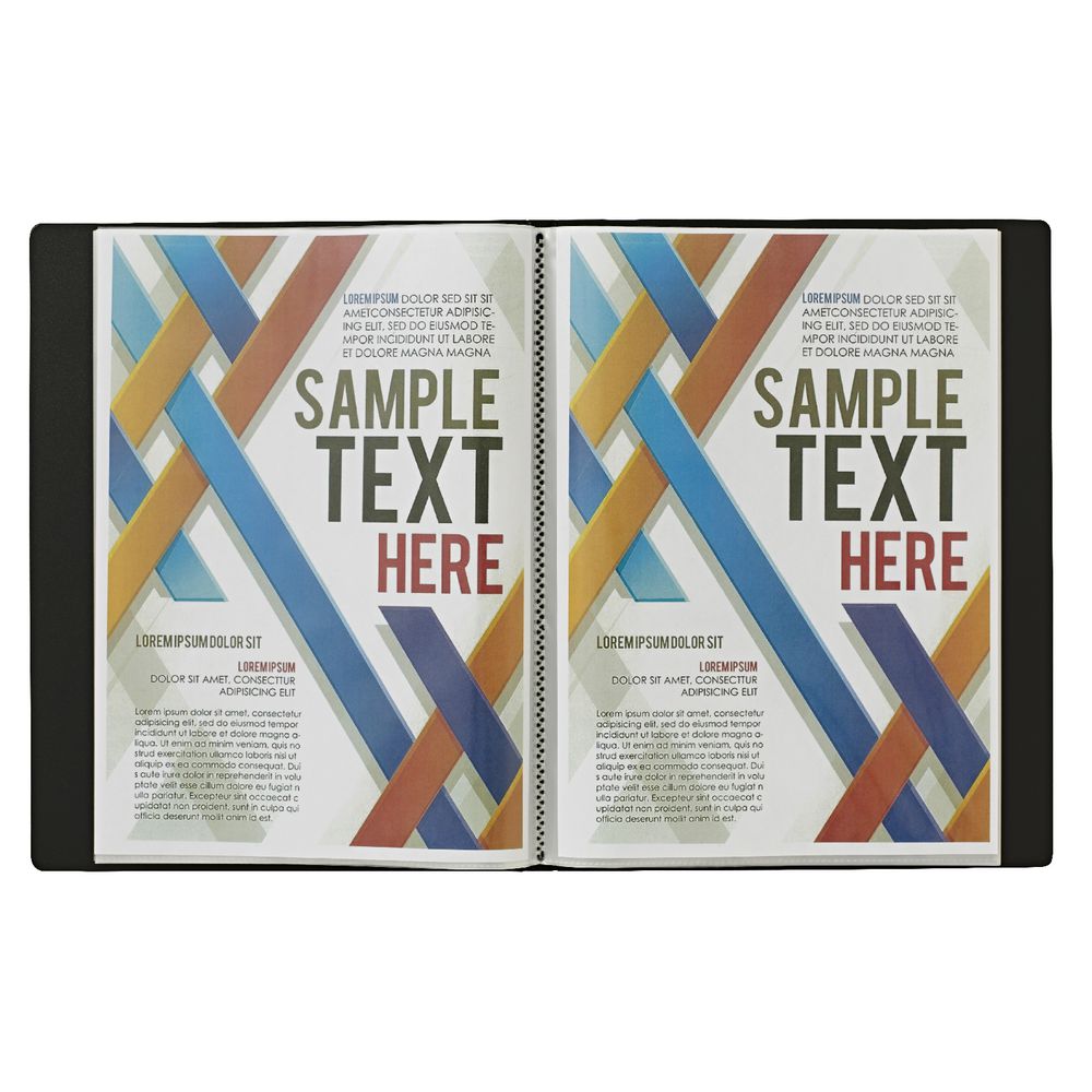 X Display Book A4 40 Pocket Black