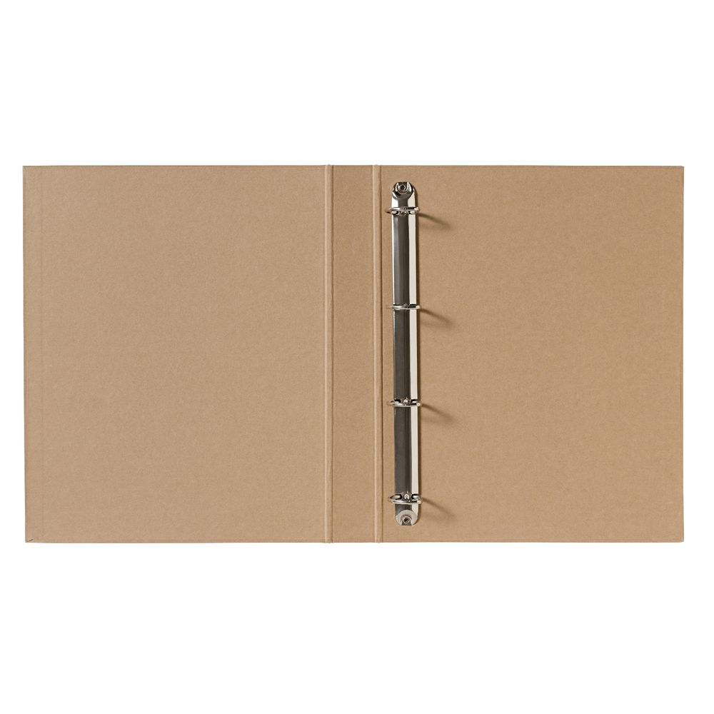 X Pressboard Binder A4 4 D-Ring Kraft