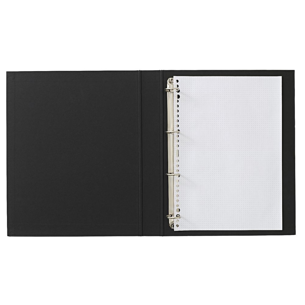 X Pressboard Binder A4 4 D-Ring Black