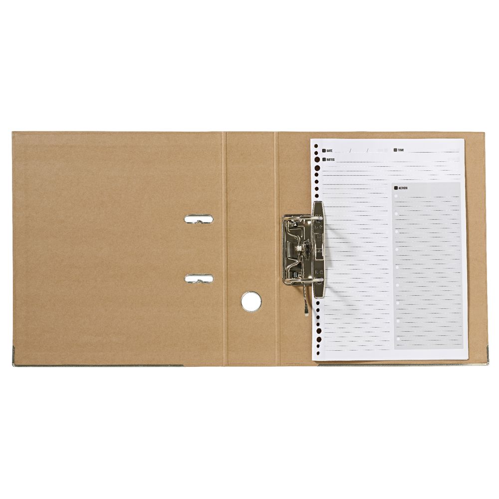 X Pressboard Lever Arch File Kraft