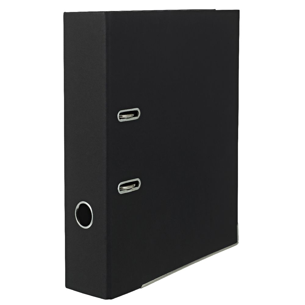 X Pressboard Lever Arch File Black