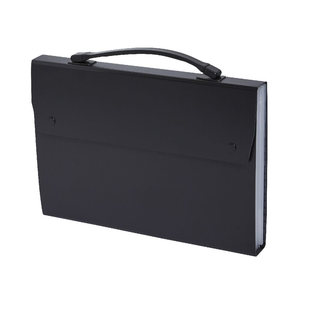 X Expanding File A4 6 Pockets Black