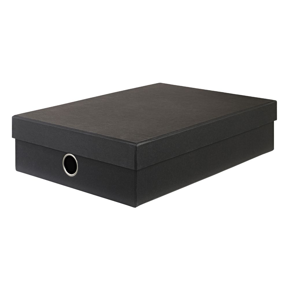 X A4 Document Box Black