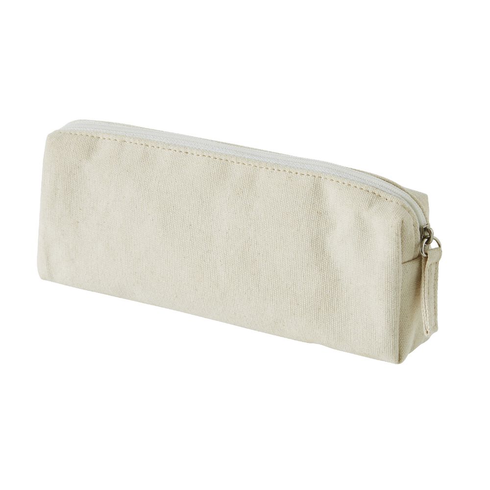 X 100% Cotton Pencil Case Beige