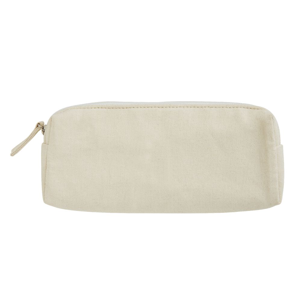 X 100% Cotton Pencil Case Beige