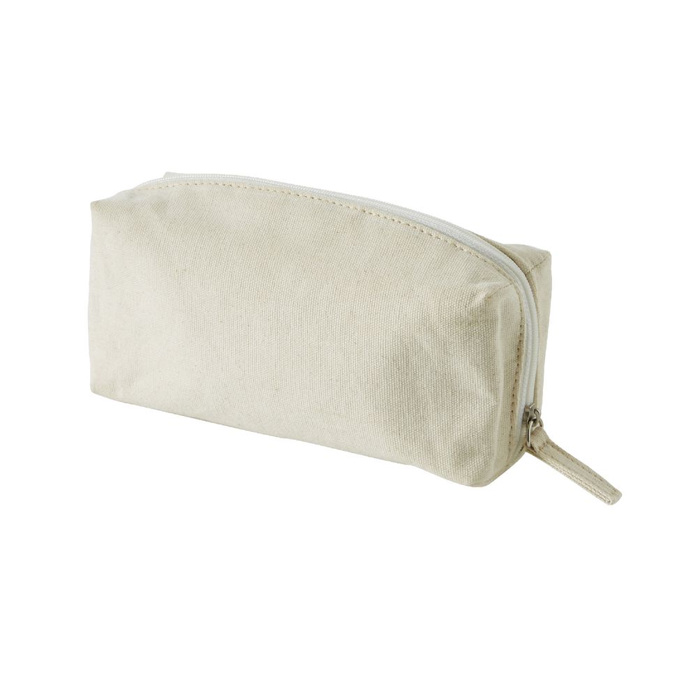 X 100% Cotton Large Pencil Case Beige
